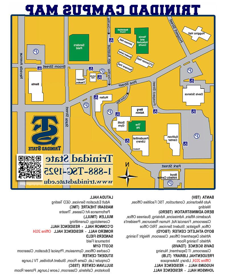 Trinidad Campus map image